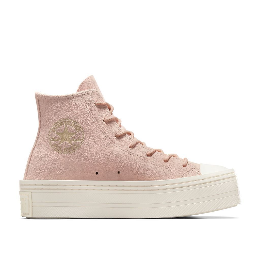 Modern Lift Hi Fashion Suede & Leather High Top Trainers