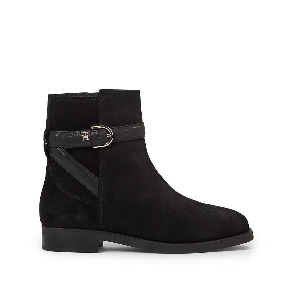 Elevated Suede Ankle Boots