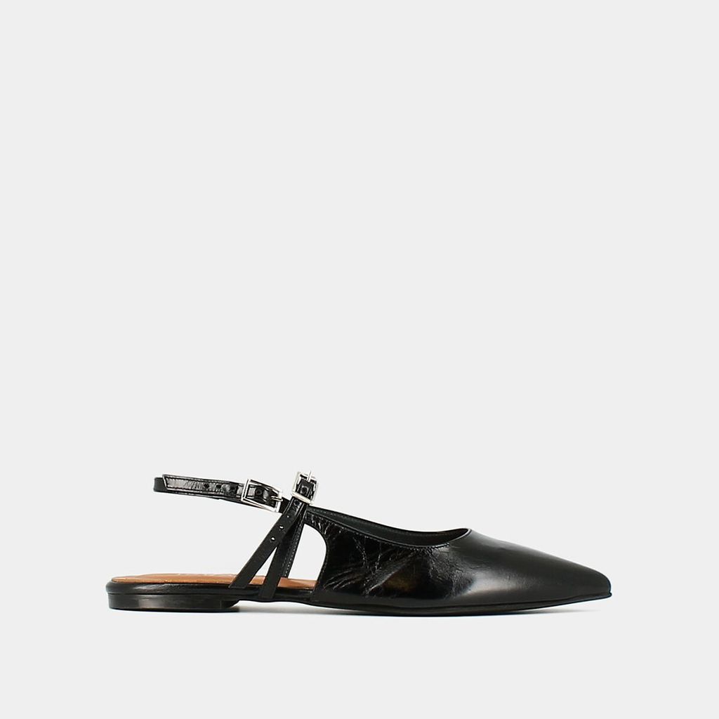 Dura Slingback Ballet Flats in Leather