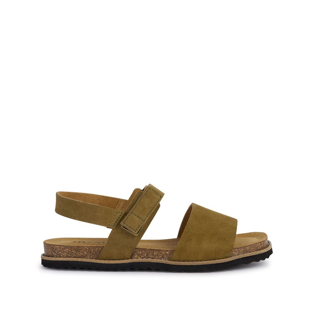 Leuca Suede Flat Sandals