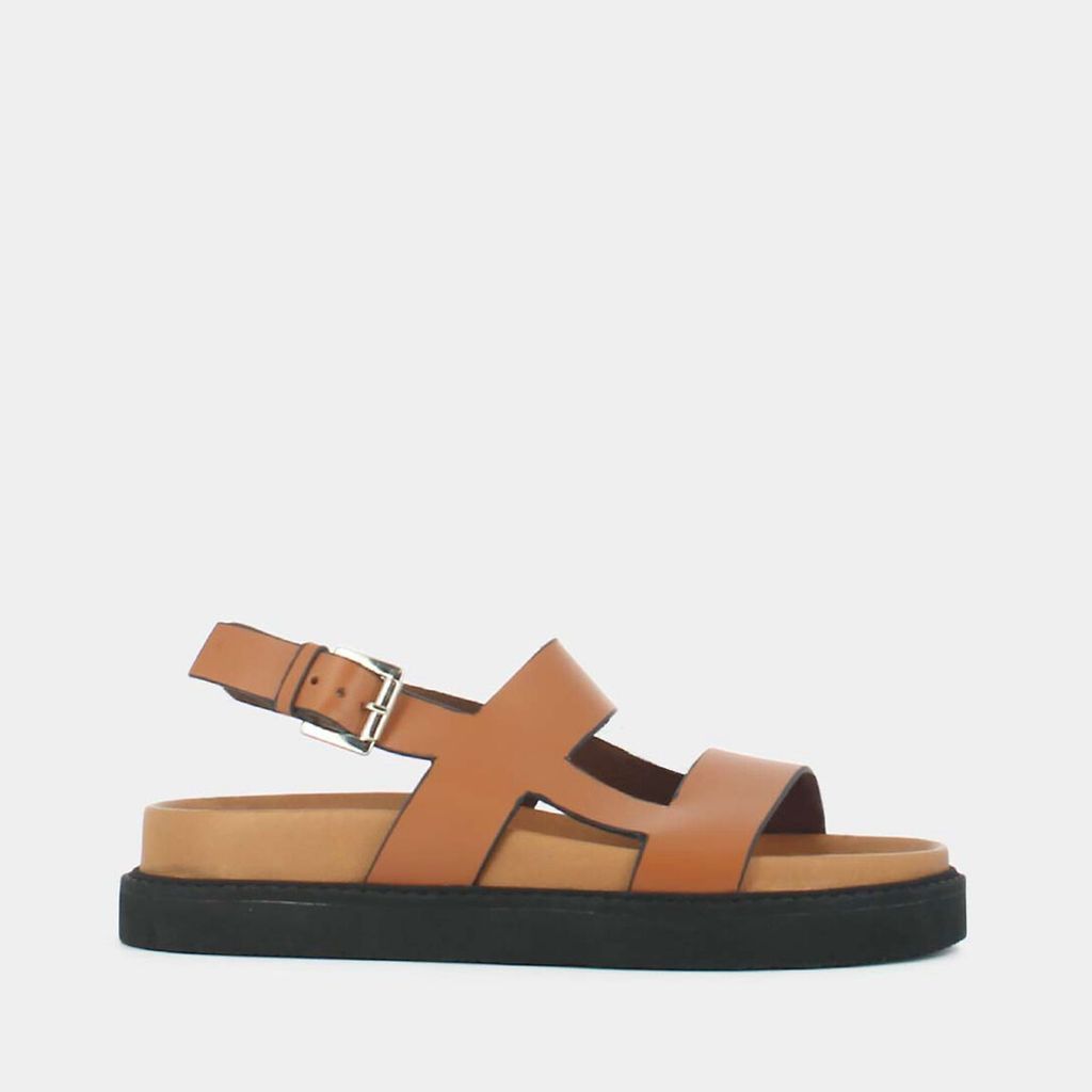 Lagune Leather Flat Sandals