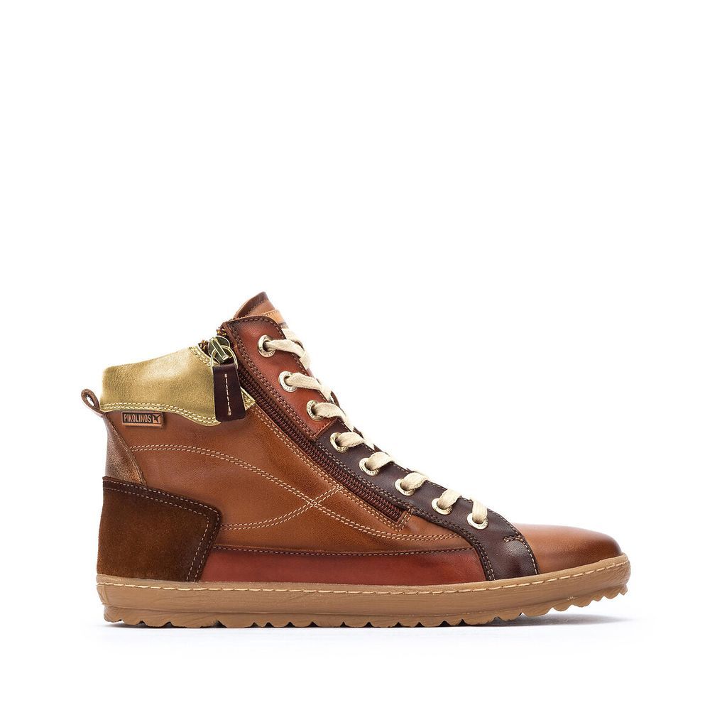 Lagos High Top Trainers in Leather