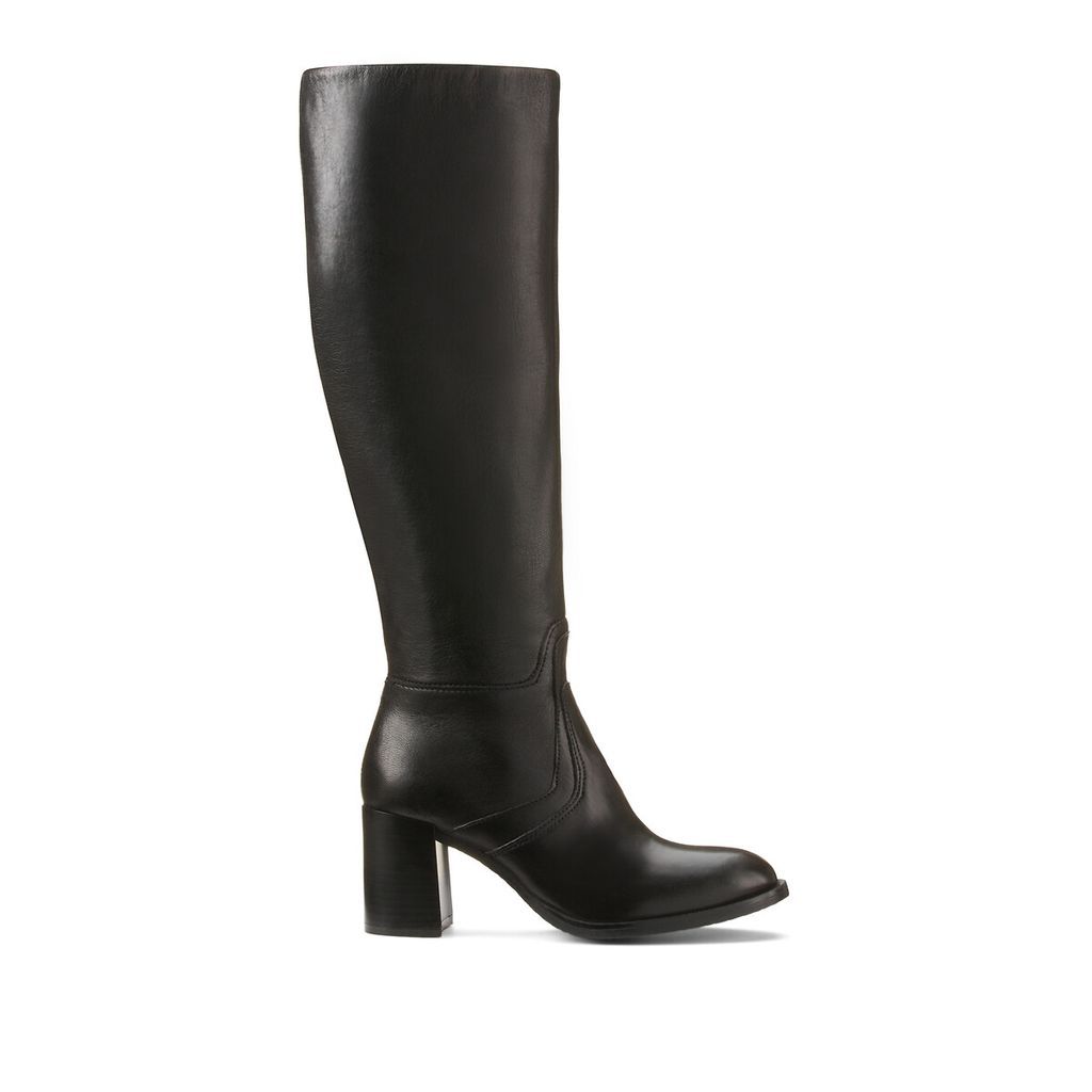 Leather Heeled Calf Boots