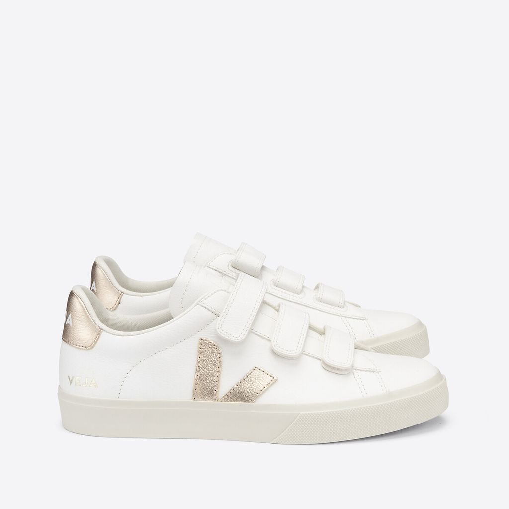 Recife Leather Flatform Trainers with Touch 'n' Close Fastening