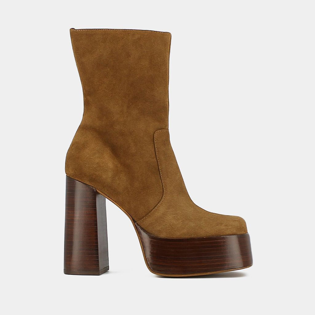 Bac Platform Ankle Boots in Suede