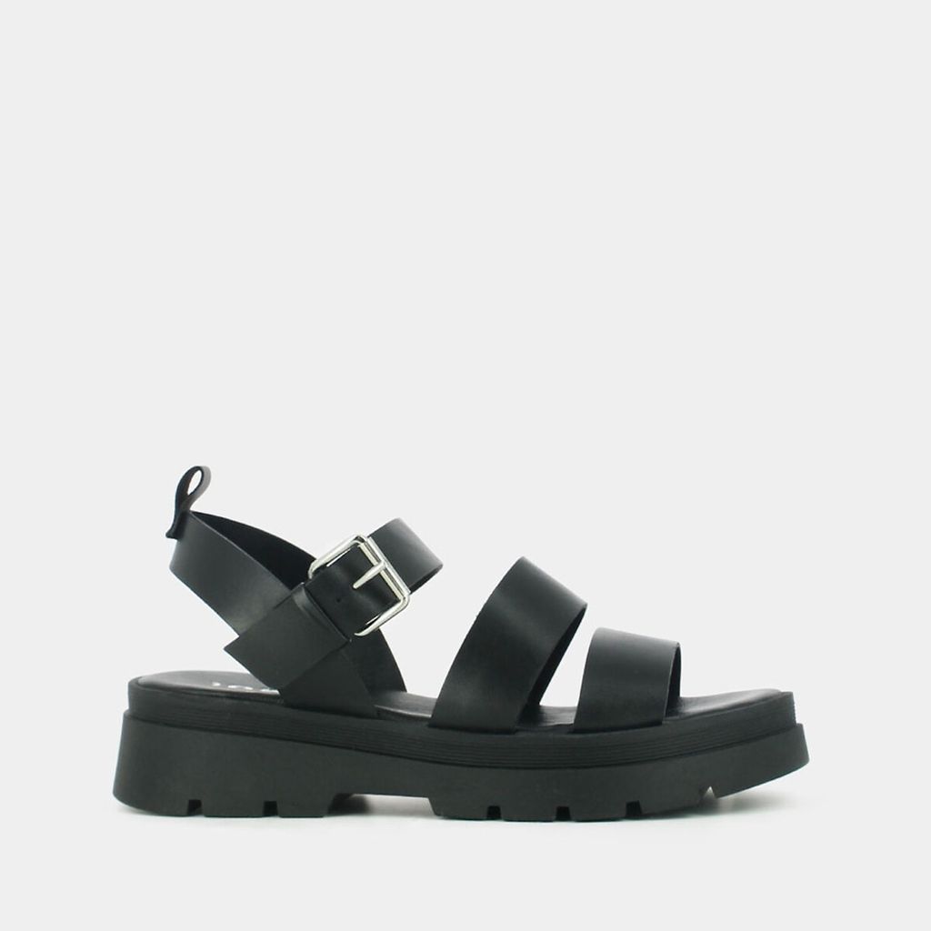Pascal Leather Sandals with Chunky Heel