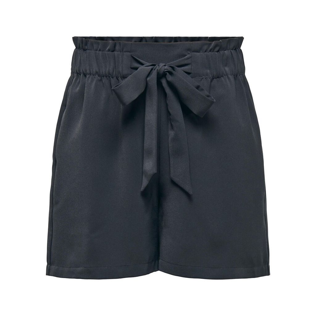 Shorts with High Tie-Waist