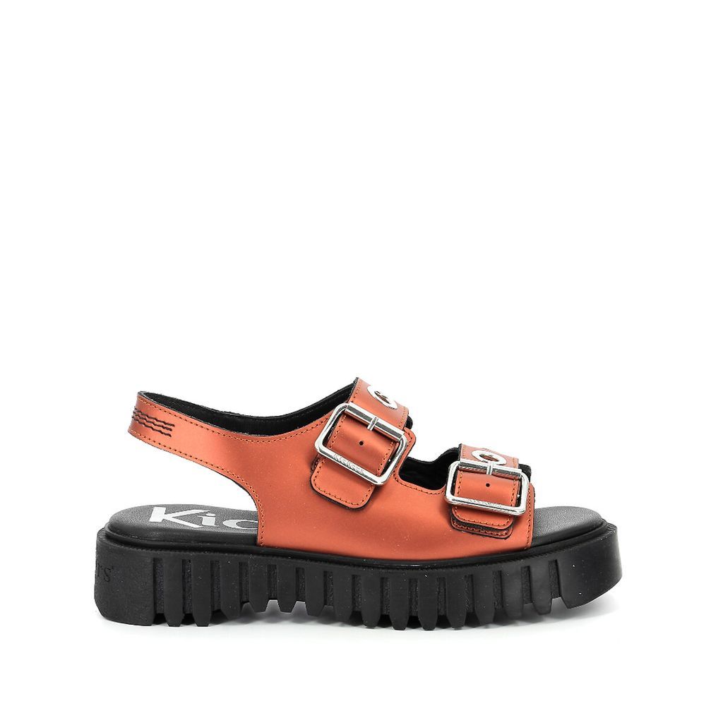 Kick Falk Leather Sandals with Buckles