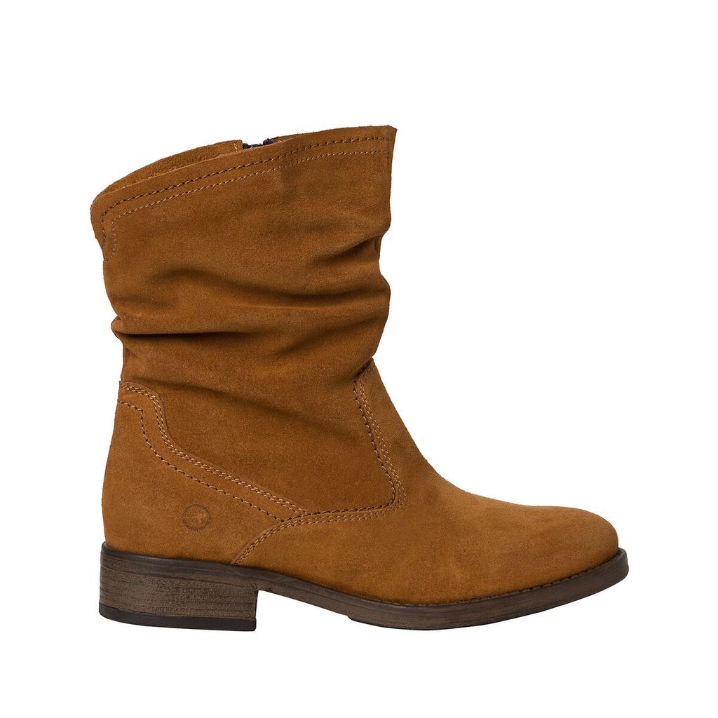 Suede Mid Calf Boots