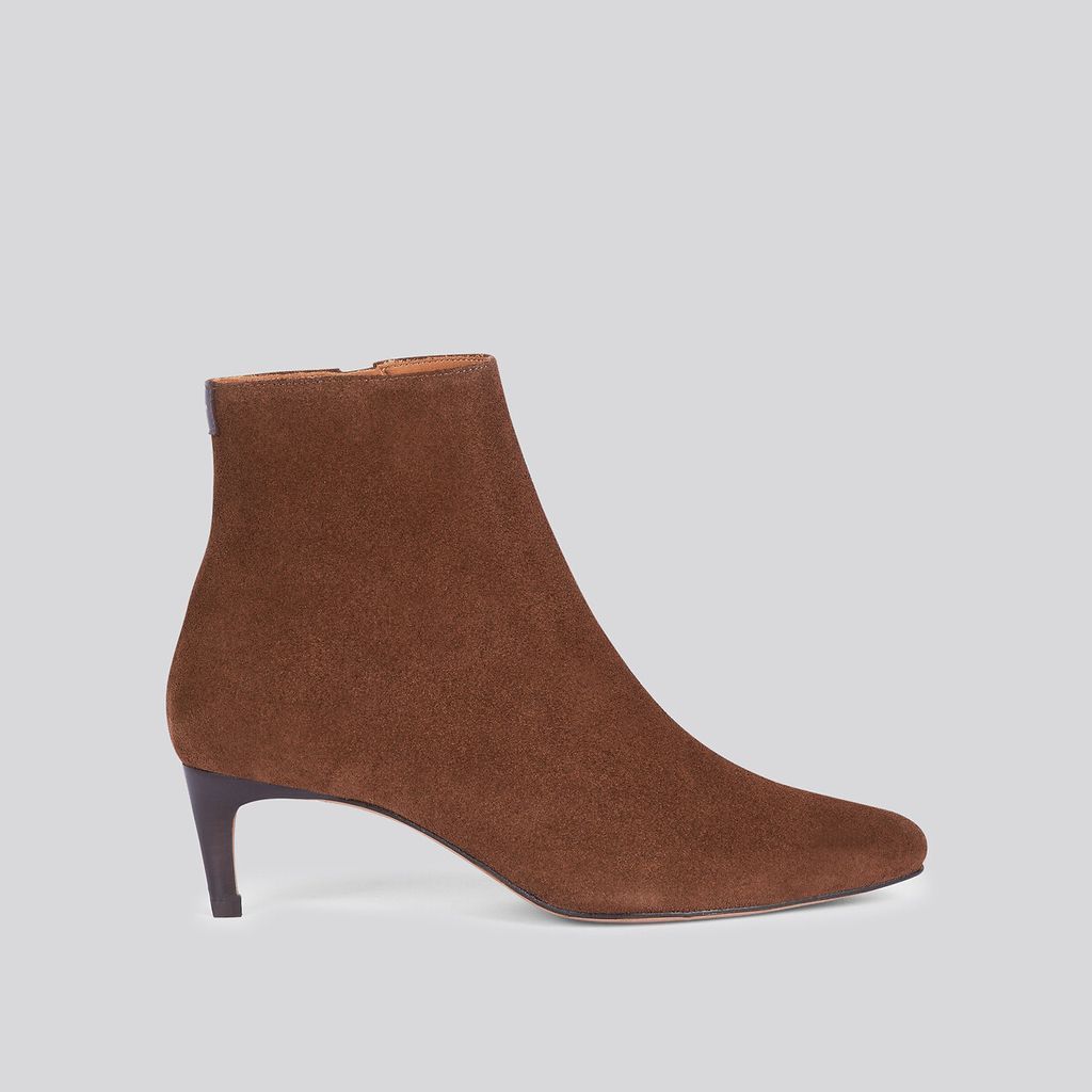 Mara Suede Ankle Boots with Small Stiletto Heel