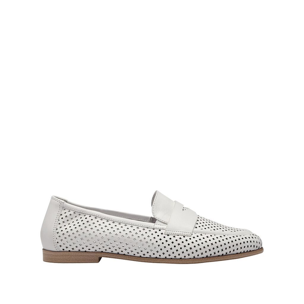 Leather Perforated Loafers