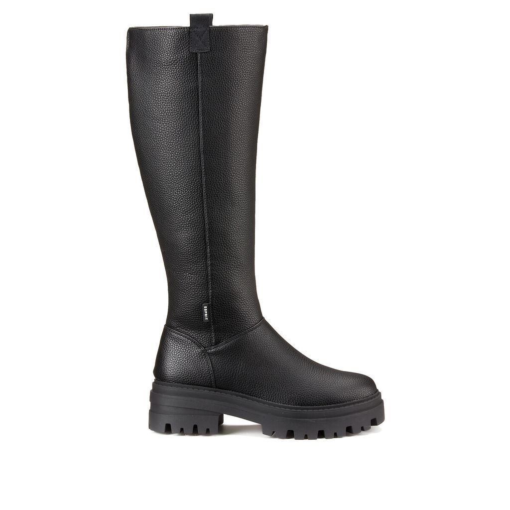 Notched Sole Calf Boots