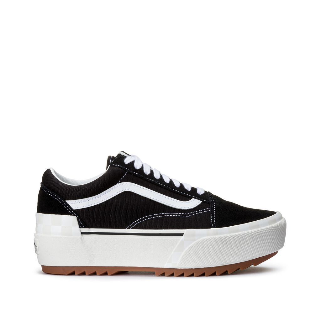 Old Skool Stacked Suede Chunky Flatform Trainers