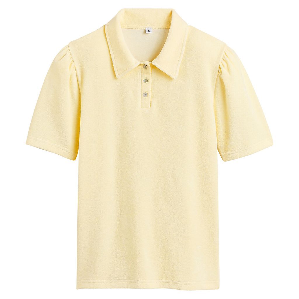Towelling Polo Shirt in Cotton Mix