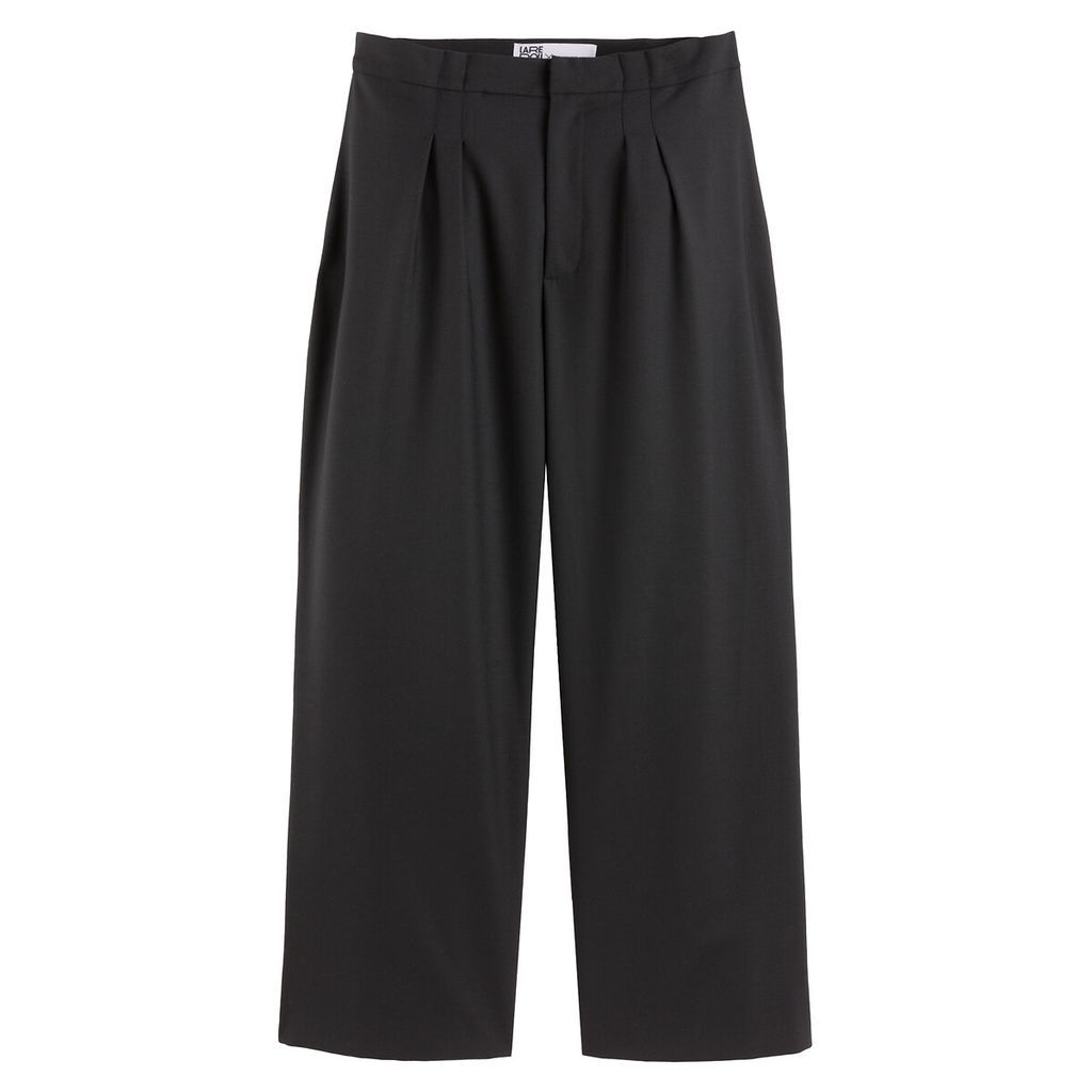 Loose Fit Trousers with Pleat Front, Length 29.5