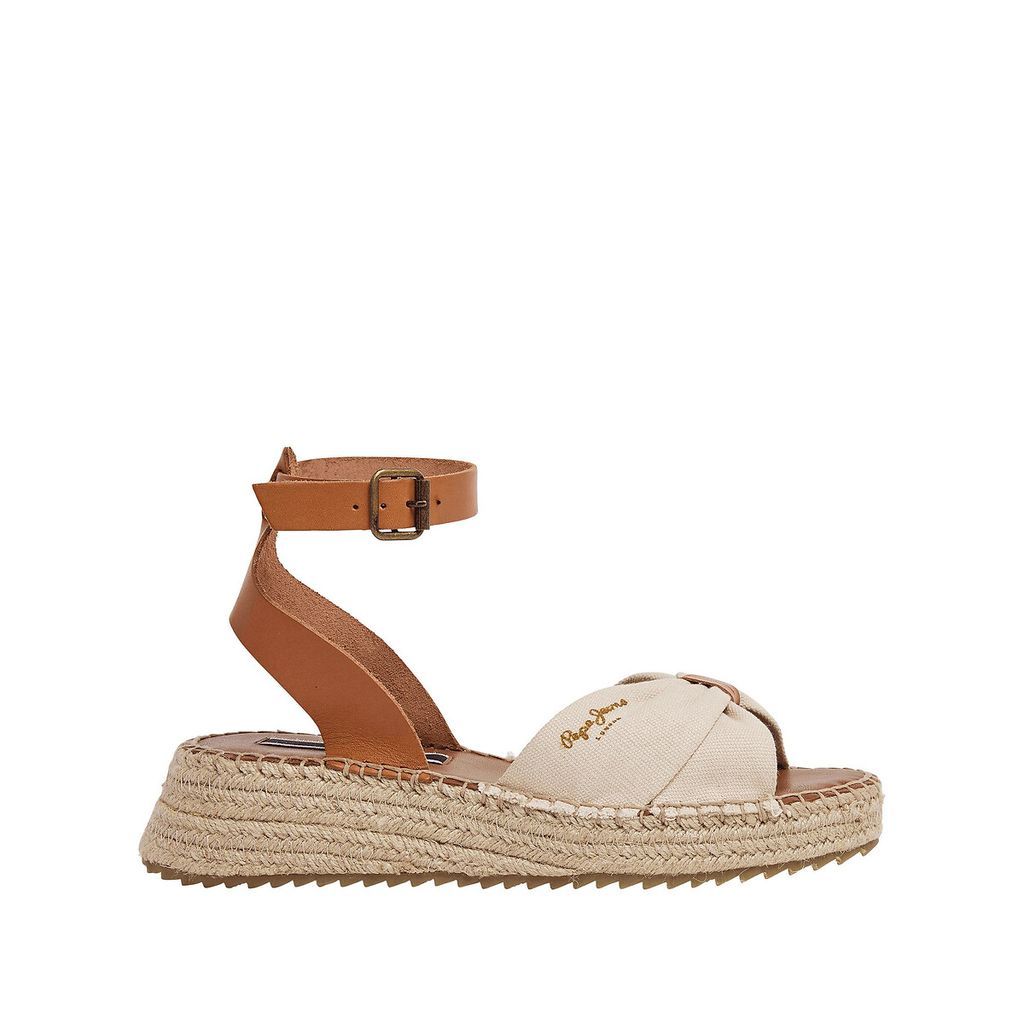 Kate One Leather Sandals with Wedge Heel