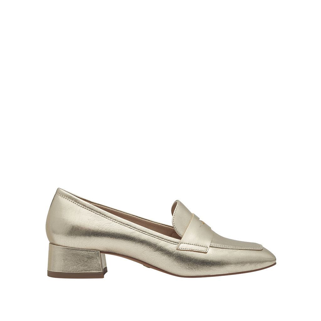 Leather Low Heeled Loafers