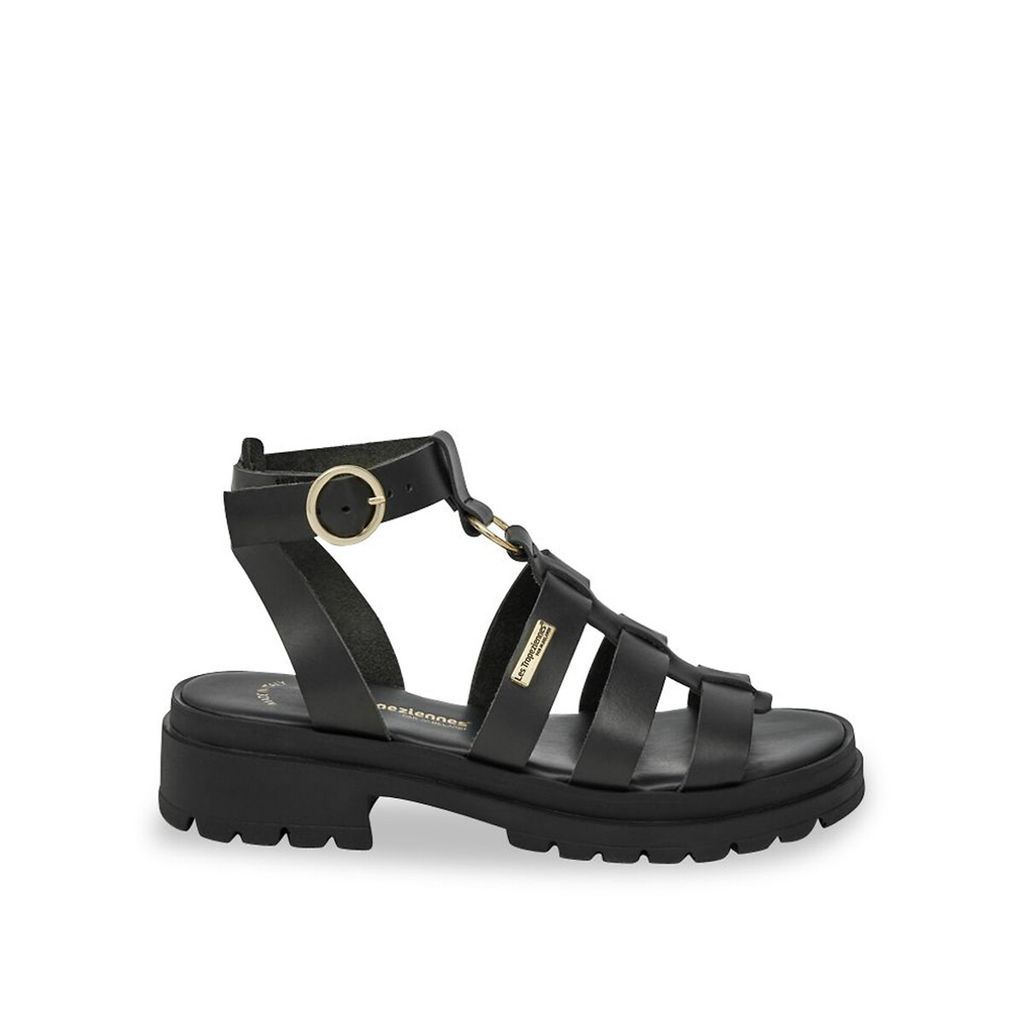Tobo Leather Sandals with Chunky Sole