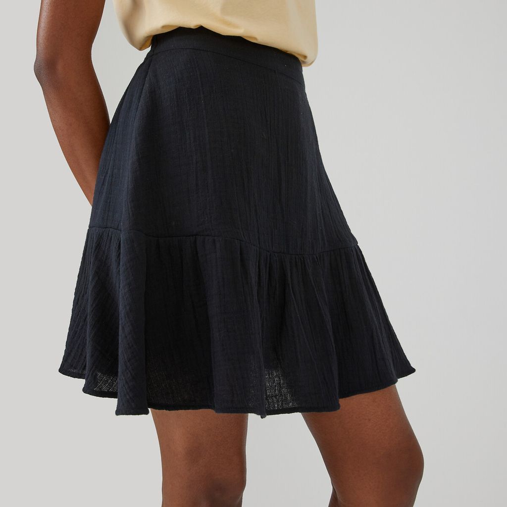 Cotton Muslin Mini Skirt