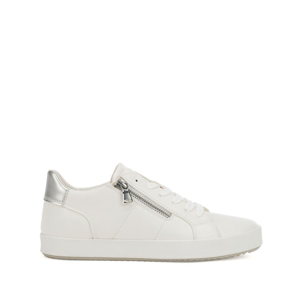 Blomiee Leather Breathable Trainers with Zip Fastening