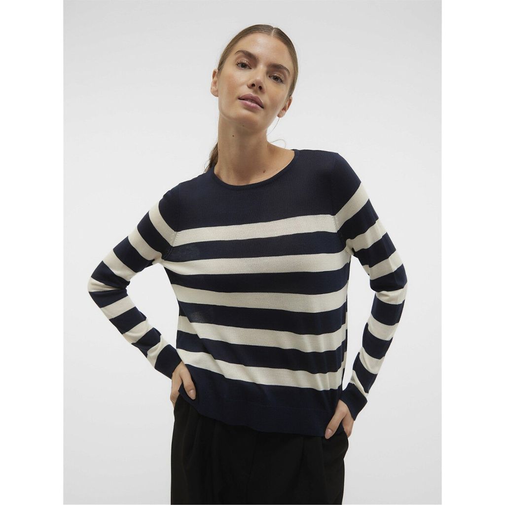 Breton Striped Jumper in Fine Knit
