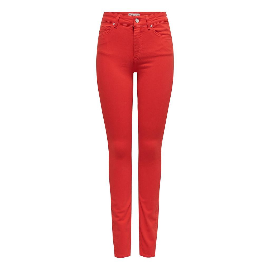 Cotton Mix Skinny Trousers