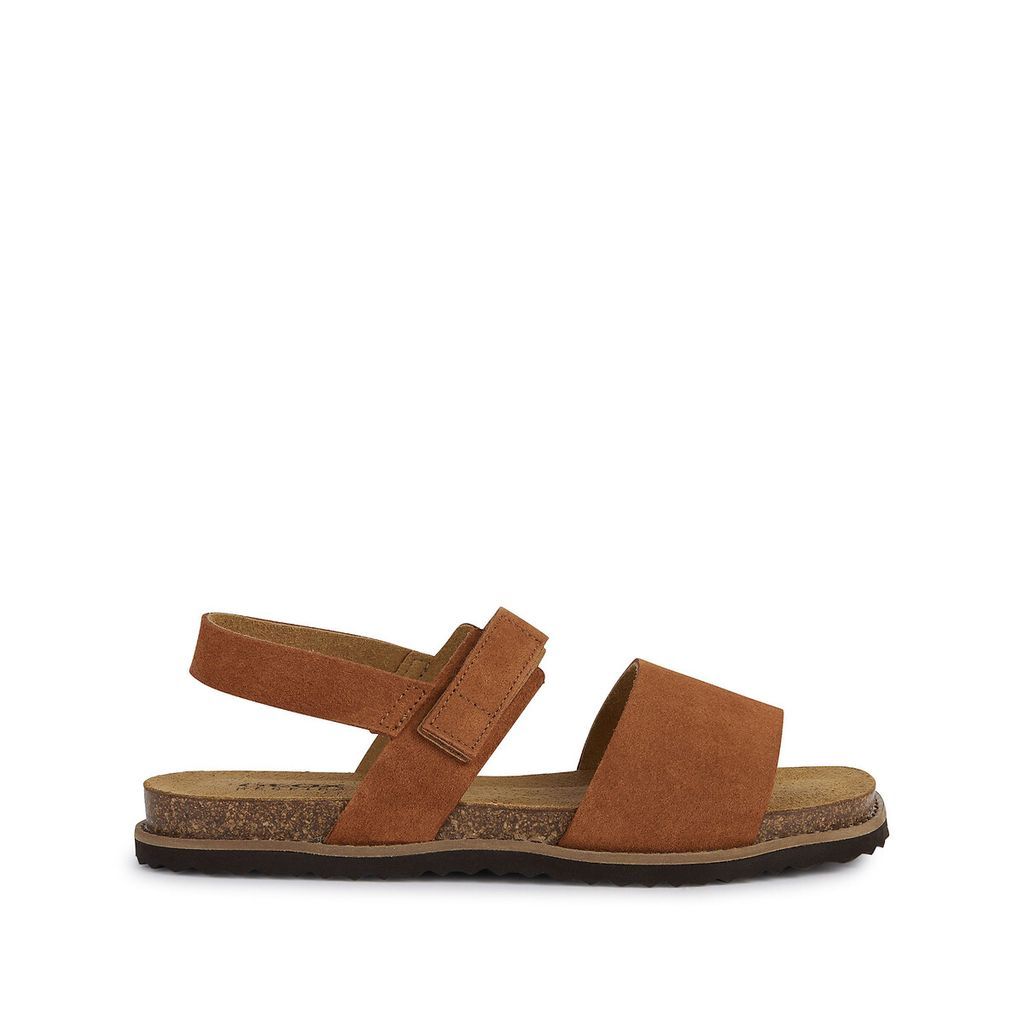 Leuca Suede Flat Sandals