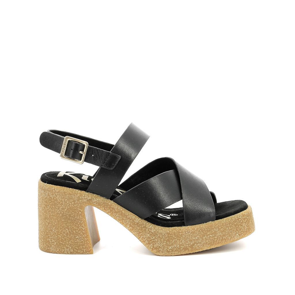 Kick Charlotte Leather Sandals with Heel