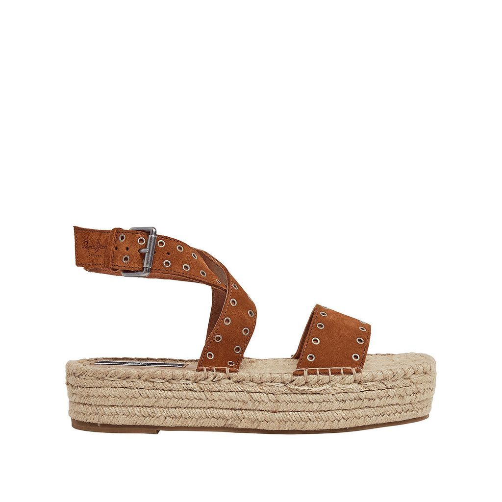 Tracy Antique Wedge Sandals in Suede