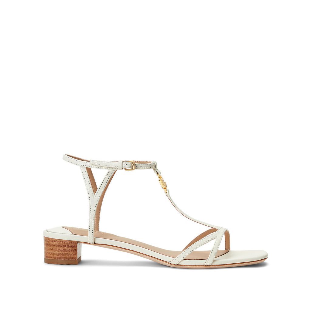 Fallon Leather Sandals with Block Heel
