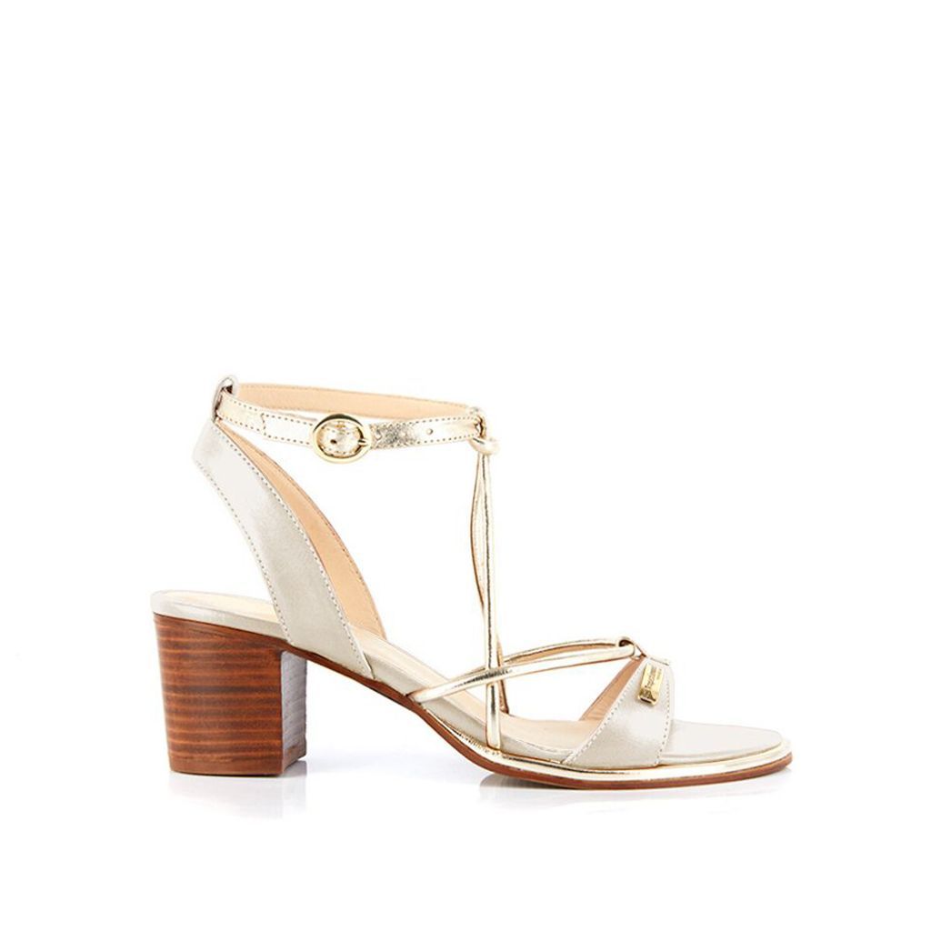 Lilon Leather Sandals with Block Heels