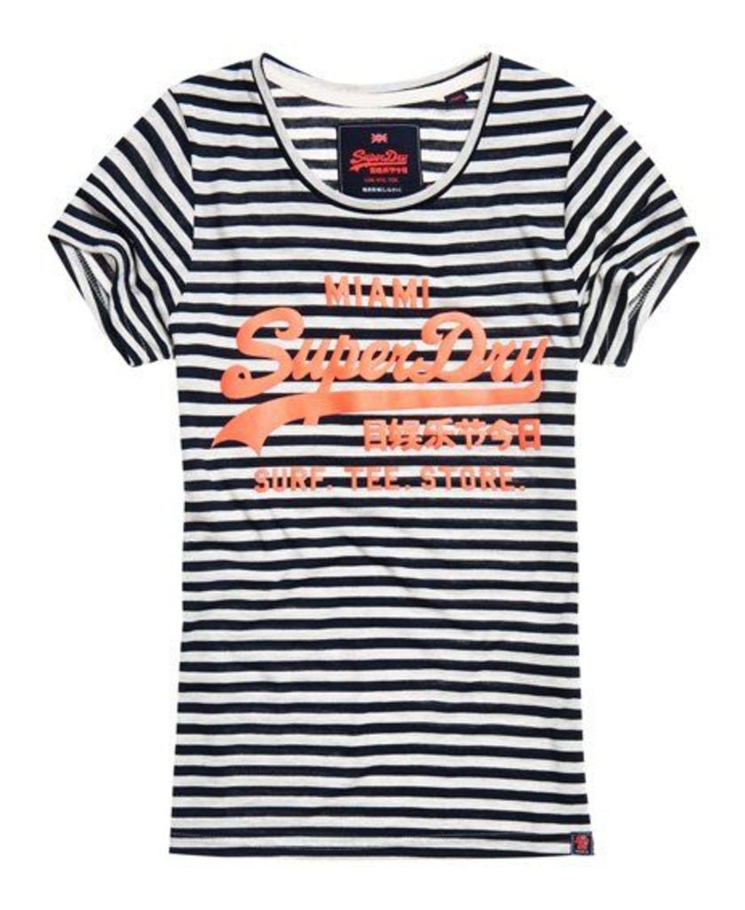 Superdry Vintage Logo Stripe T-Shirt