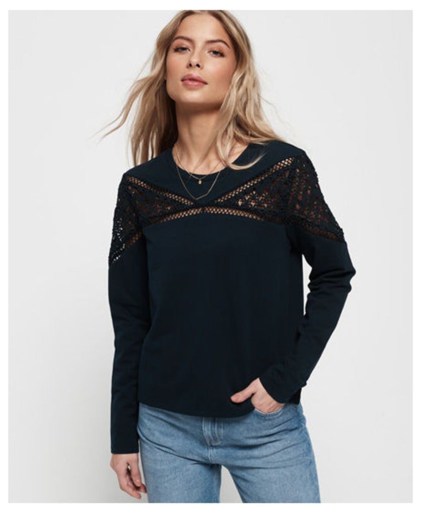 Superdry Zariah Lace Panel Top