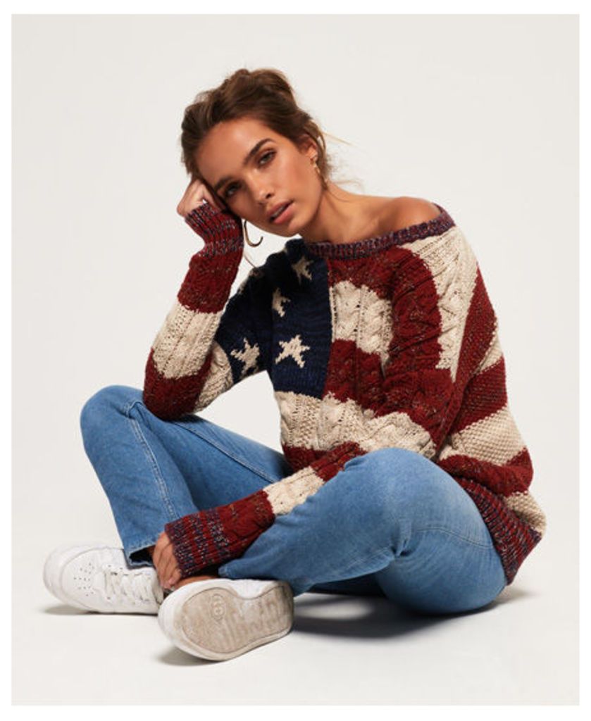 Superdry Americana Cable Knit Jumper