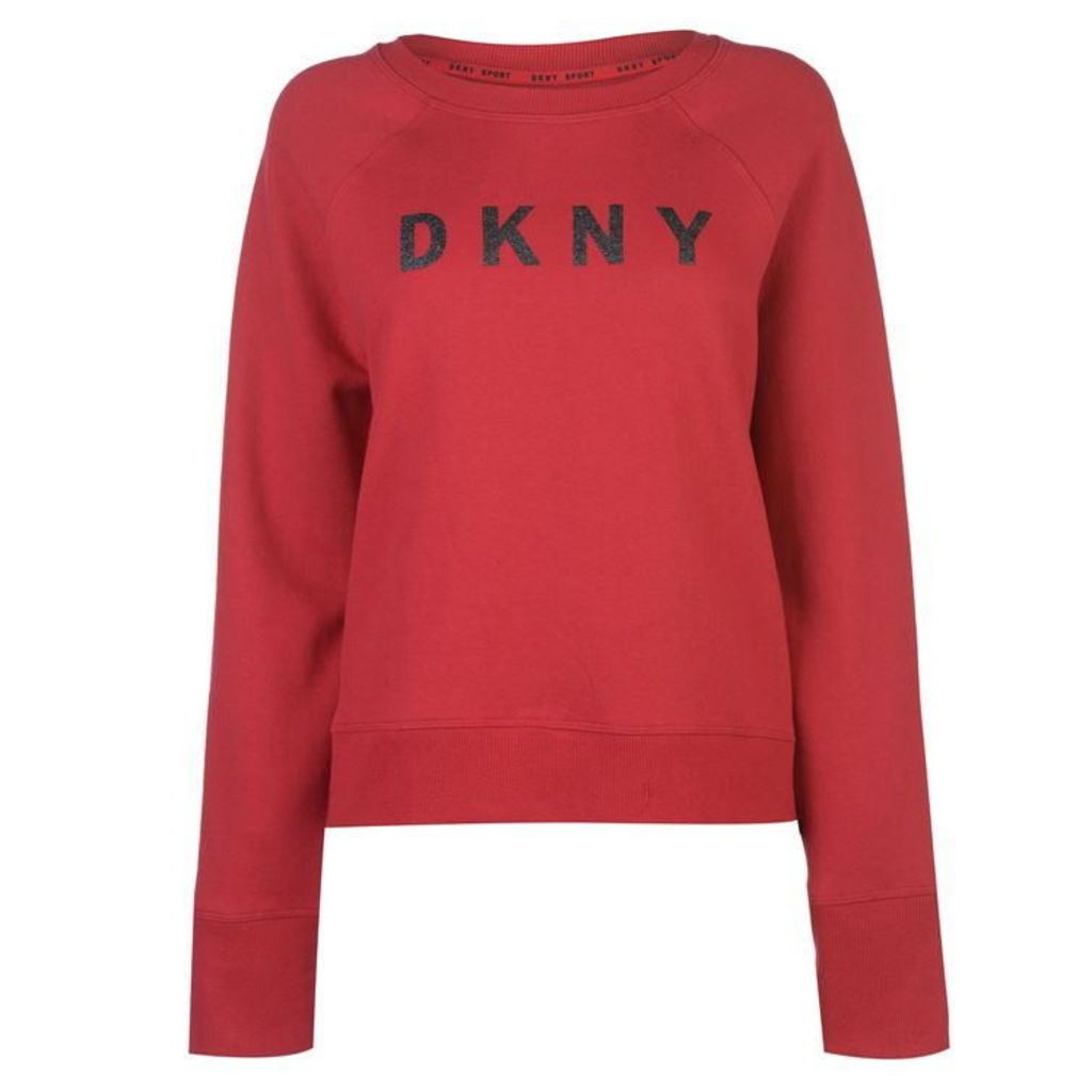 DKNY Sparkle Logo Sweatshirt Ladies