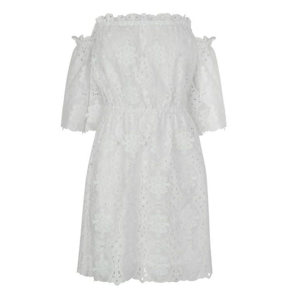 Perseverance London Lace Off The Shoulder Dress
