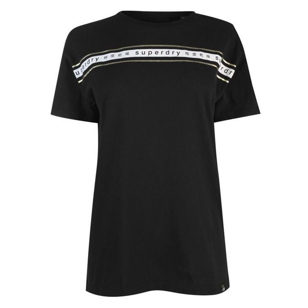 Superdry Superdry Womens Minimal Logo Tape Portland T Shirt