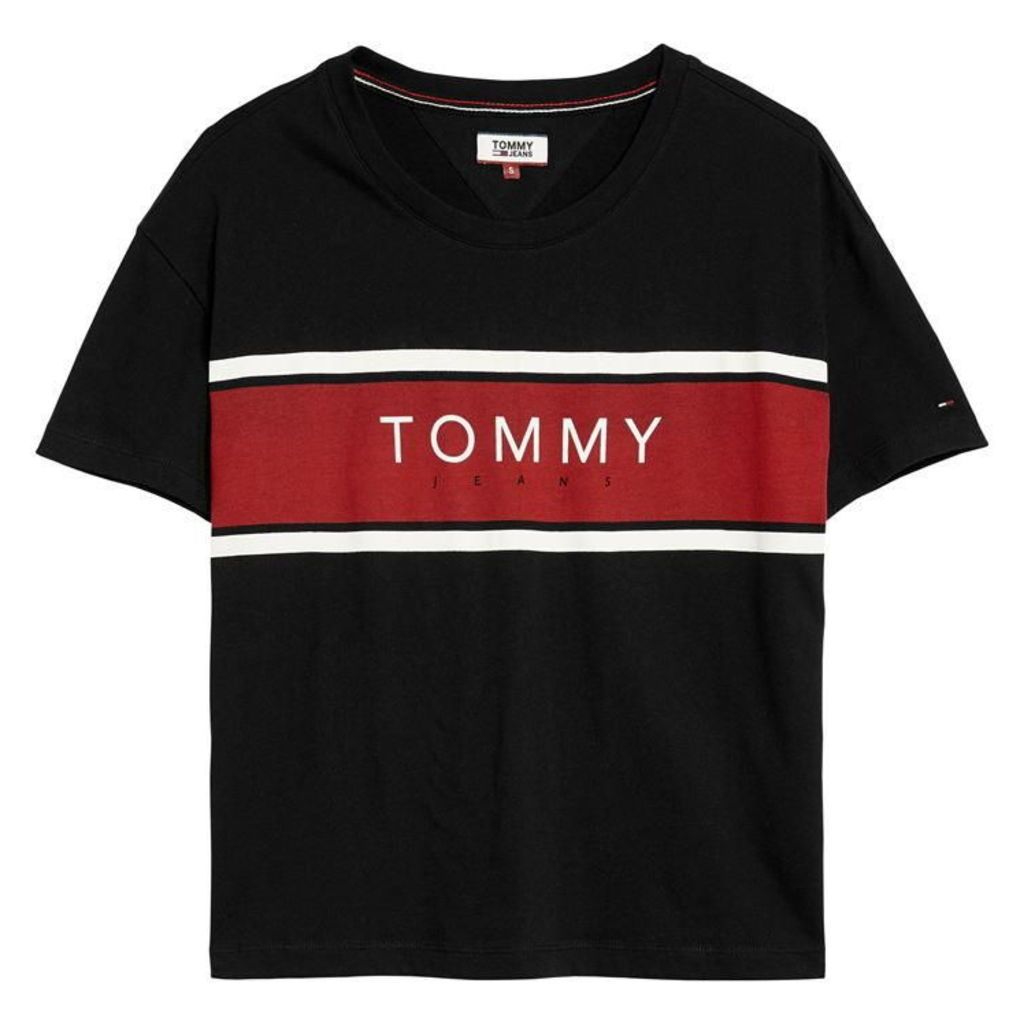 Tommy Jeans Stripe Logo T Shirt