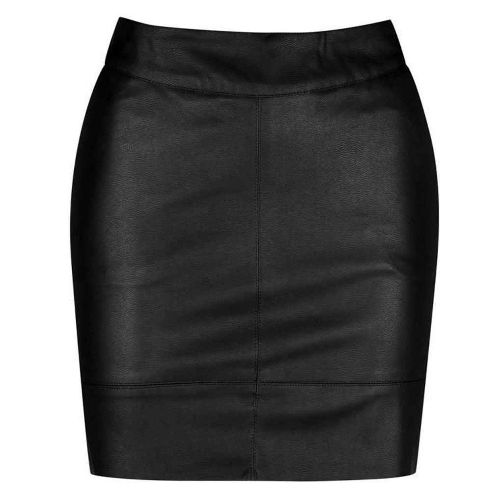 Only Base Leather Skirt