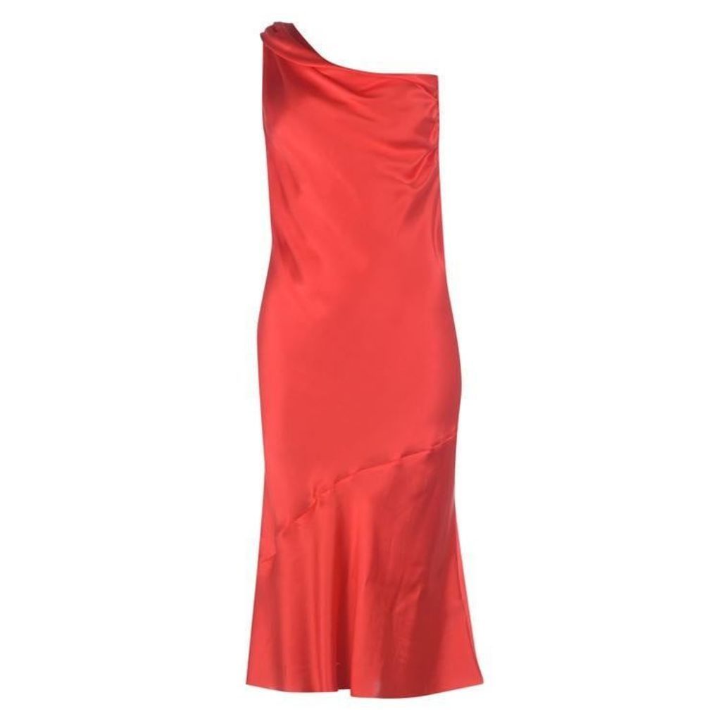 Silk Dress - High Risk Red