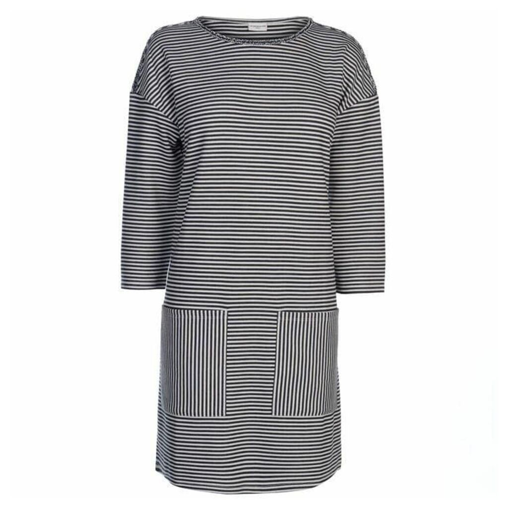 JDY Agnes Sweater Dress - Wht/Navy Stripe