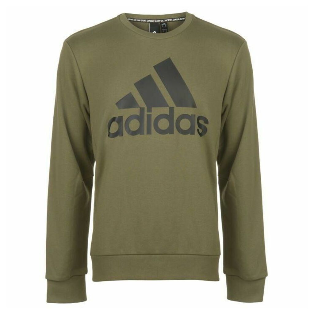 adidas BOS Crew Sweatshirt Mens - Raw Khaki/Black