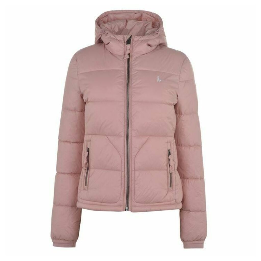 Jack Wills Piper Hooded Padded Jacket - Pink