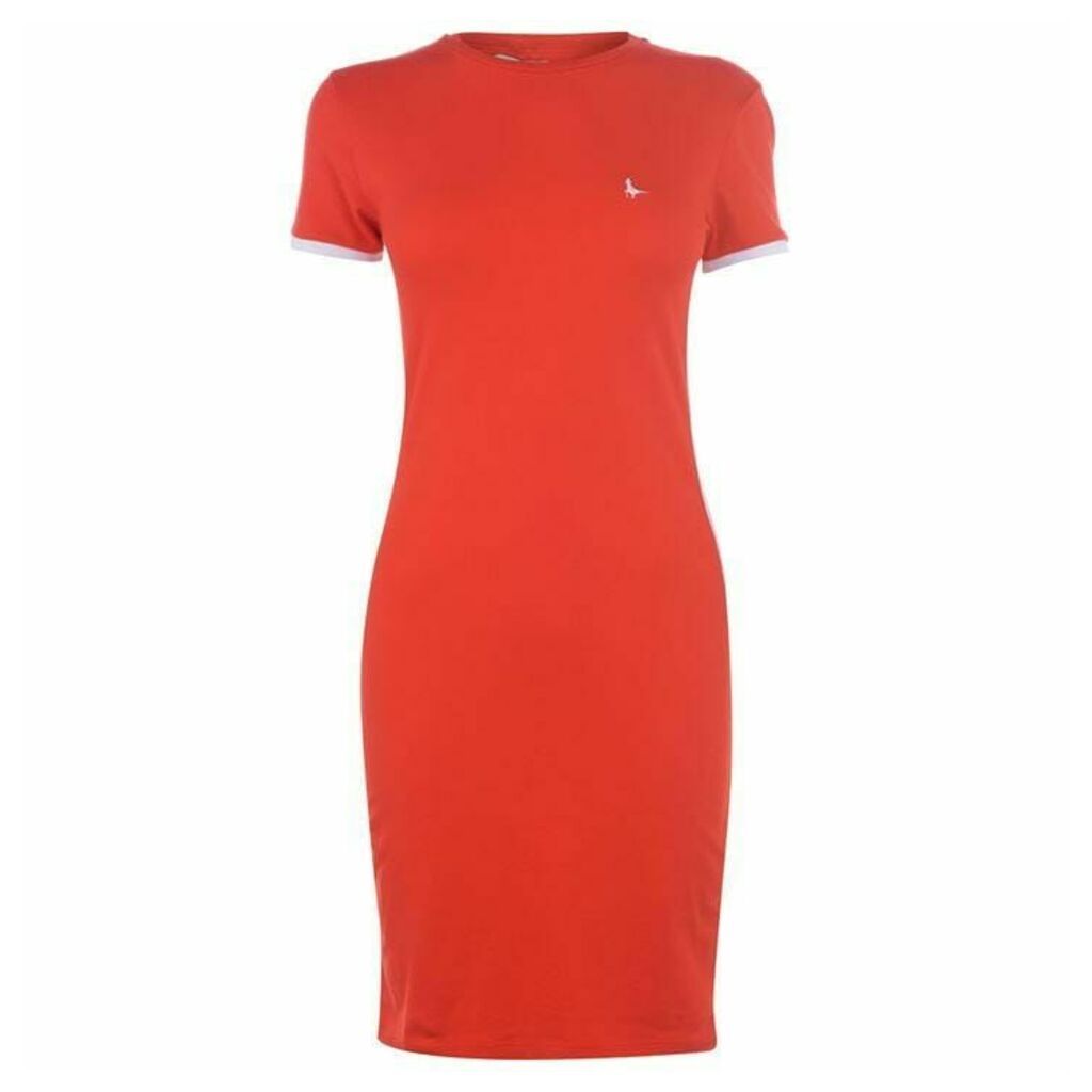 Jack Wills Goodrington Women's Side Strap Ringer Dress - Red