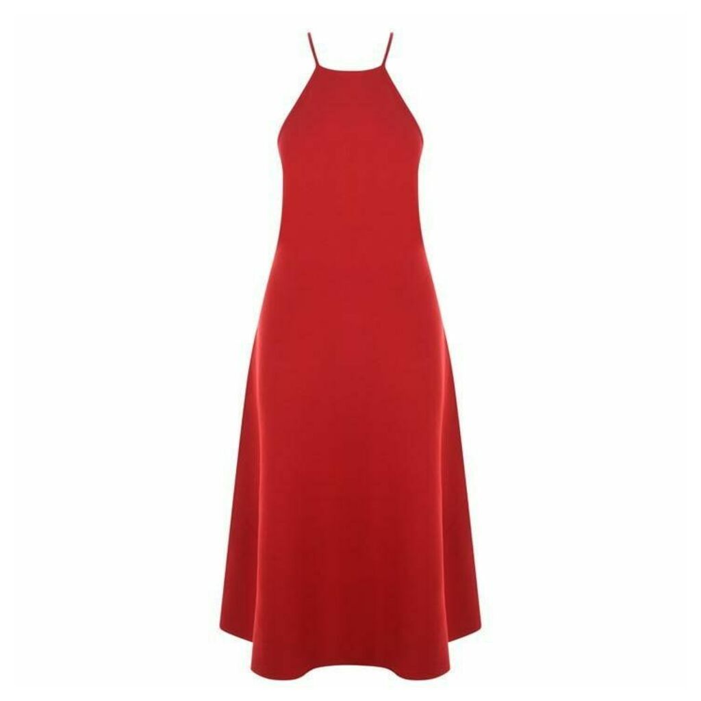 Polo Ralph Lauren Sleeveless Knitted Midi Dress - Red