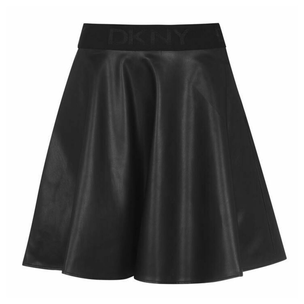 Dkny Dkny Pu Skirt Ld02 - Black