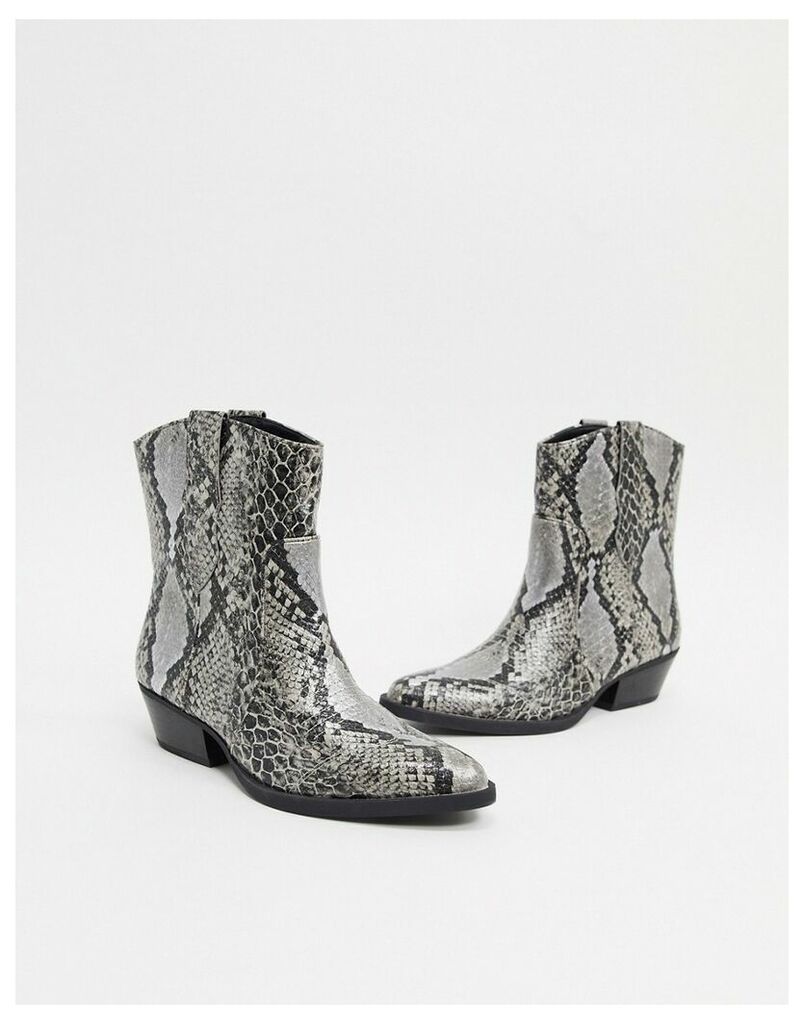 cowboy ankle boot in snake-Multi
