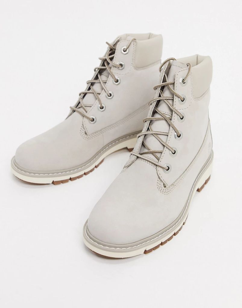 kenniston 6 inch lace up boots in beige-Neutral