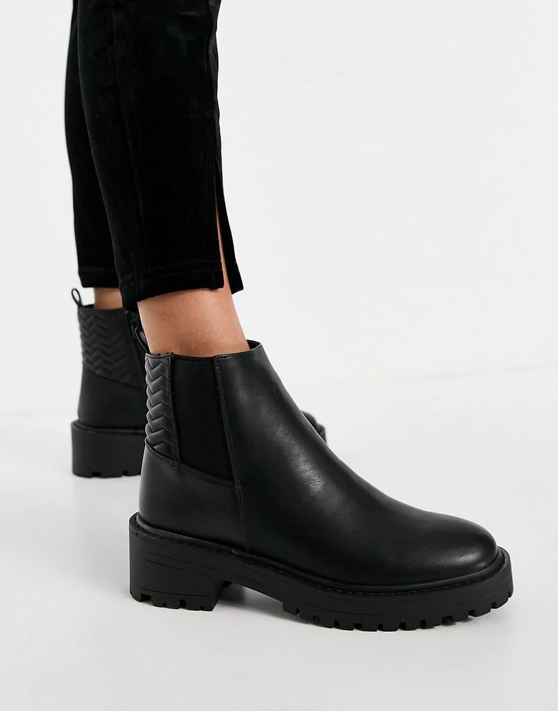 Adeline chunky chelsea boot in black