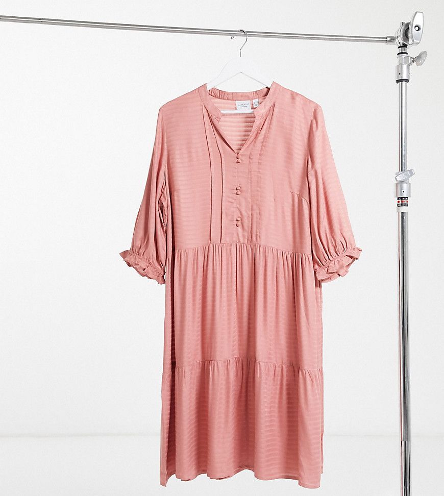 smock dress in pink